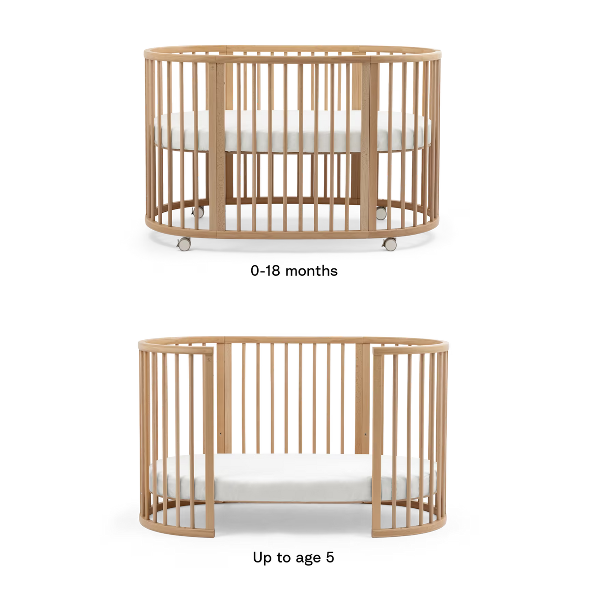 bed sleepi, warm brown - STOKKE
