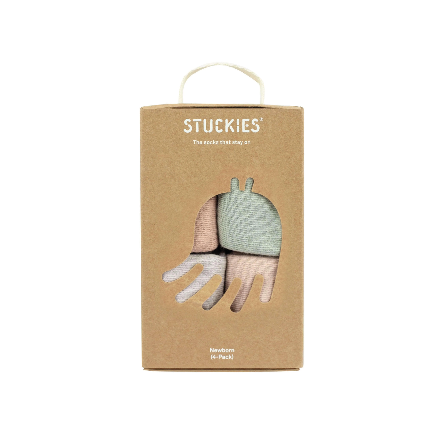 sokken, 4-pack newborn, tides - STUCKIES