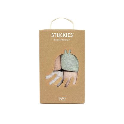 sokken, 4-pack newborn, tides - STUCKIES