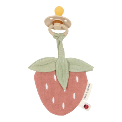 fopspeendoekje hydrofiel, aardbei - LITTLE DUTCH