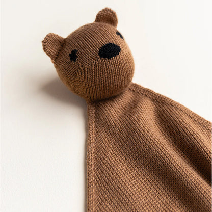 knuffeldoekje teddy tokki, mocha - HVID