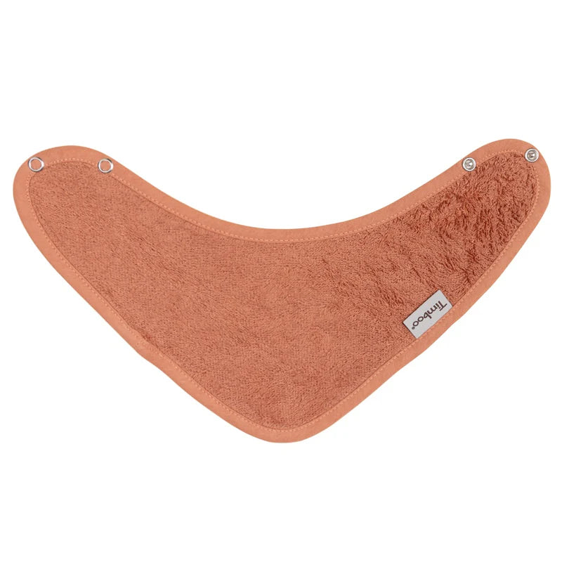 kwijlslabbetje dubbellaags, sunshine orange - TIMBOO