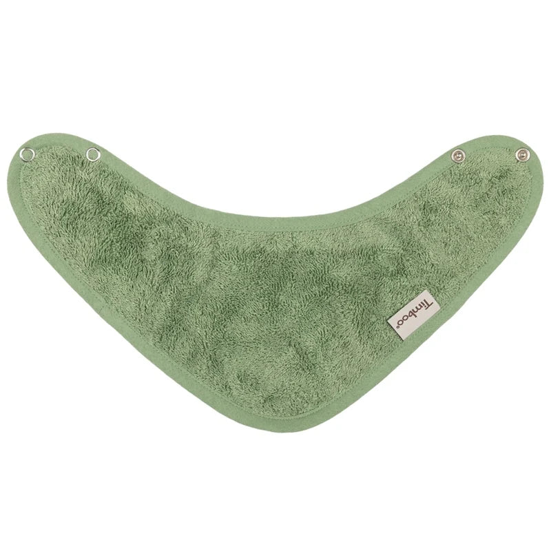 kwijlslabbetje dubbellaags, aloe green - TIMBOO