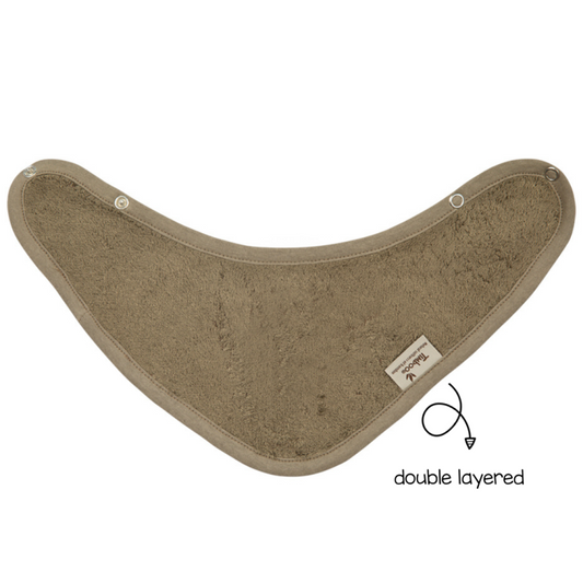 kwijlslabbetje dubbellaags, jungle green - TIMBOO