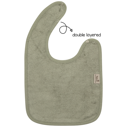 slabbetje dubbellaags, whisper green - TIMBOO