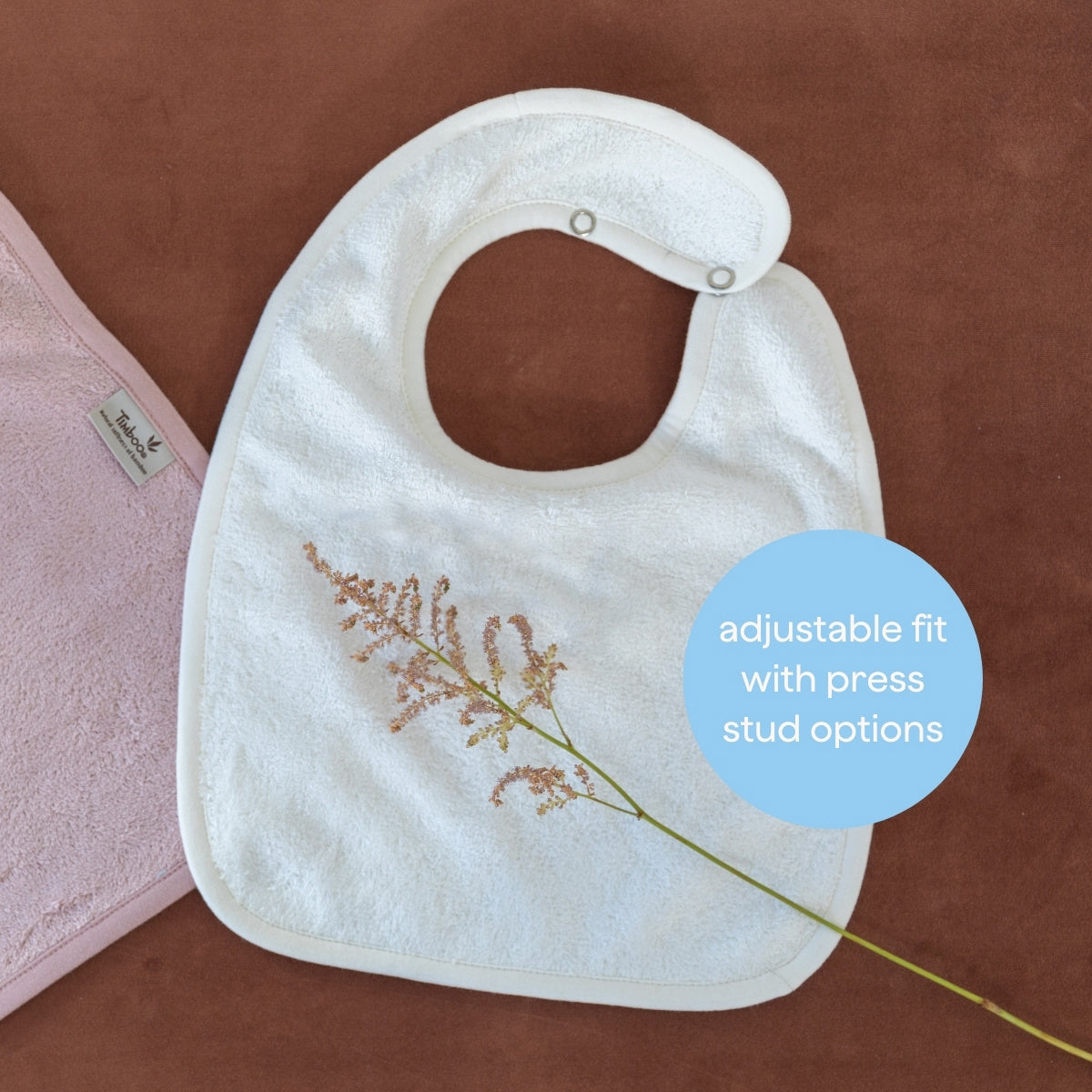 slabbetje dubbellaags waterproof, marin - TIMBOO