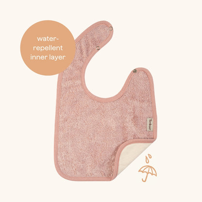 slabbetje dubbellaags waterproof, marin - TIMBOO