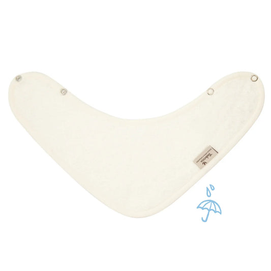 kwijlslabbetje waterproof, daisy white - TIMBOO