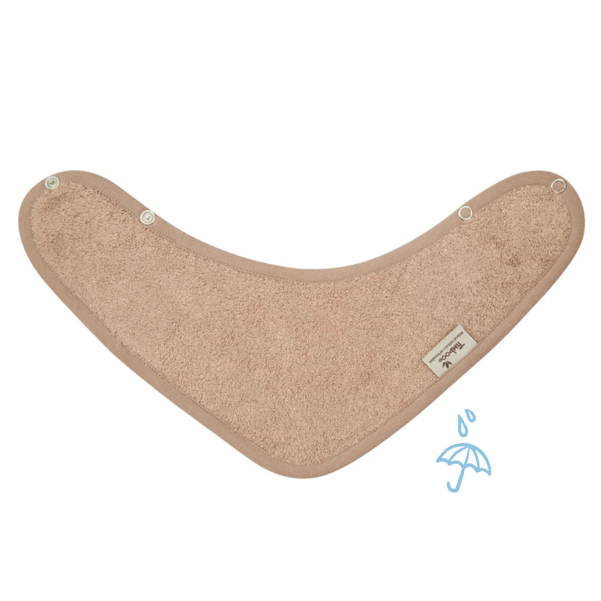 kwijlslabbetje waterproof, savannah sand - TIMBOO