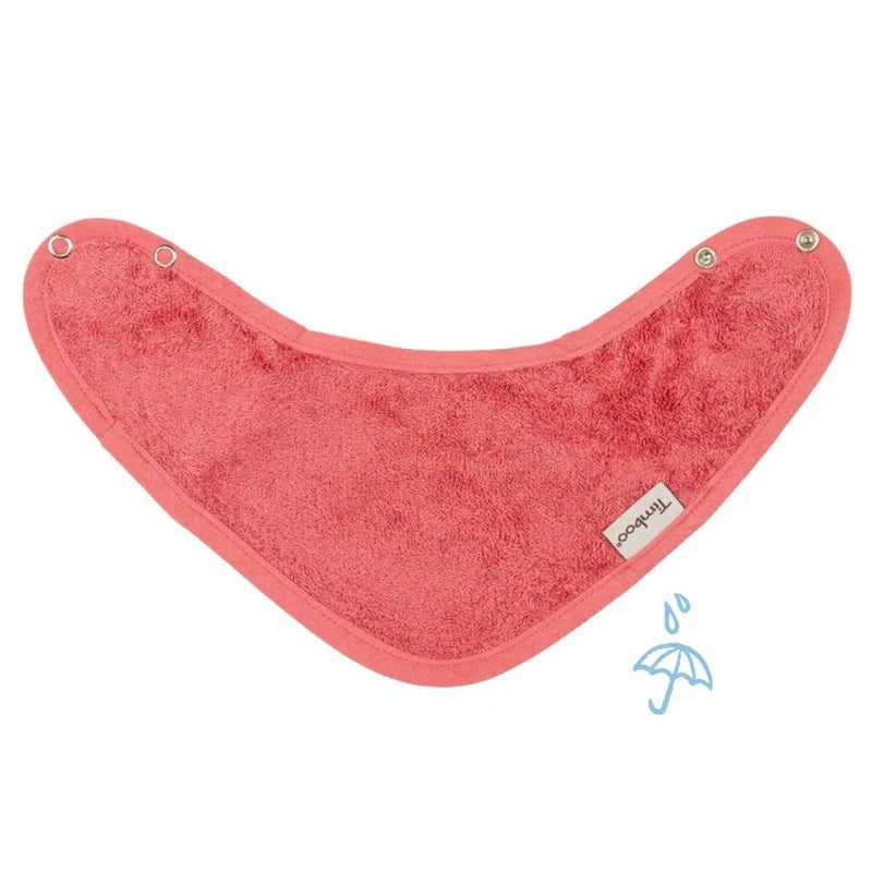 kwijlslabbetje dubbellaags, raspberry - TIMBOO