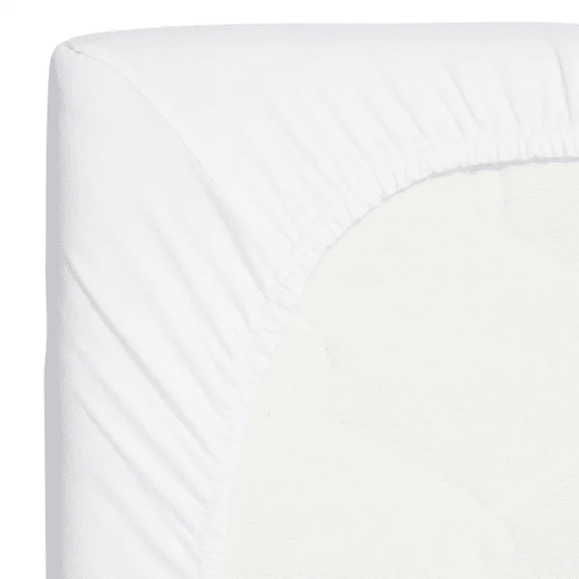 hoeslaken bamboe, 95 x 75 cm, daisy white – TIMBOO