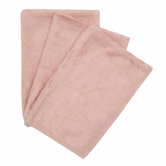 washand badstof, 3-pack, misty rose - TIMBOO