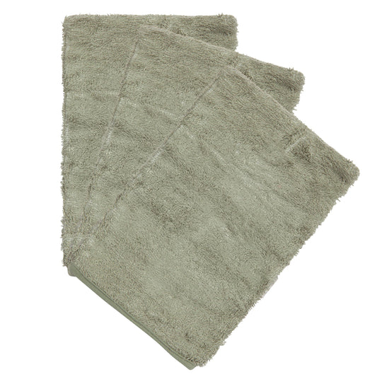 washand badstof, 3-pack, whisper green - TIMBOO