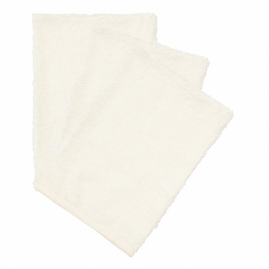 washand badstof, 3-pack, daisy white - TIMBOO