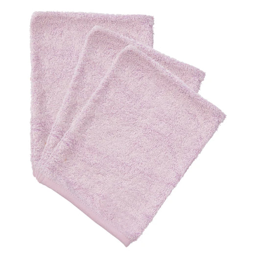 washand badstof, 3-pack, silky lilac - TIMBOO