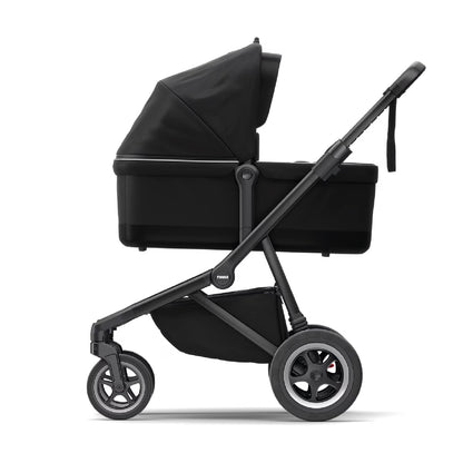 kinderwagen sleek bundel + reiswieg, midnight black on black - THULE