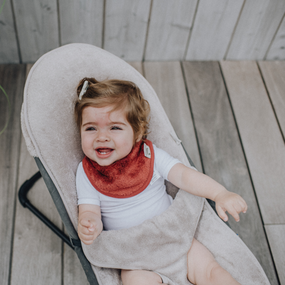 kwijlslabbetje dubbellaags, jungle green - TIMBOO