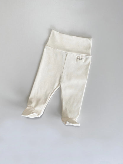 broek met voetjes, ecru - TINY TOTS