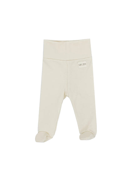 broek met voetjes, ecru - TINY TOTS