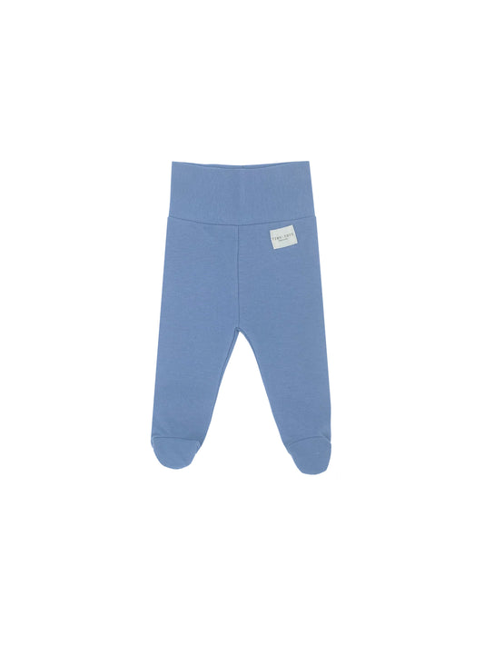 broek met voetjes, ocean blue - TINY TOTS