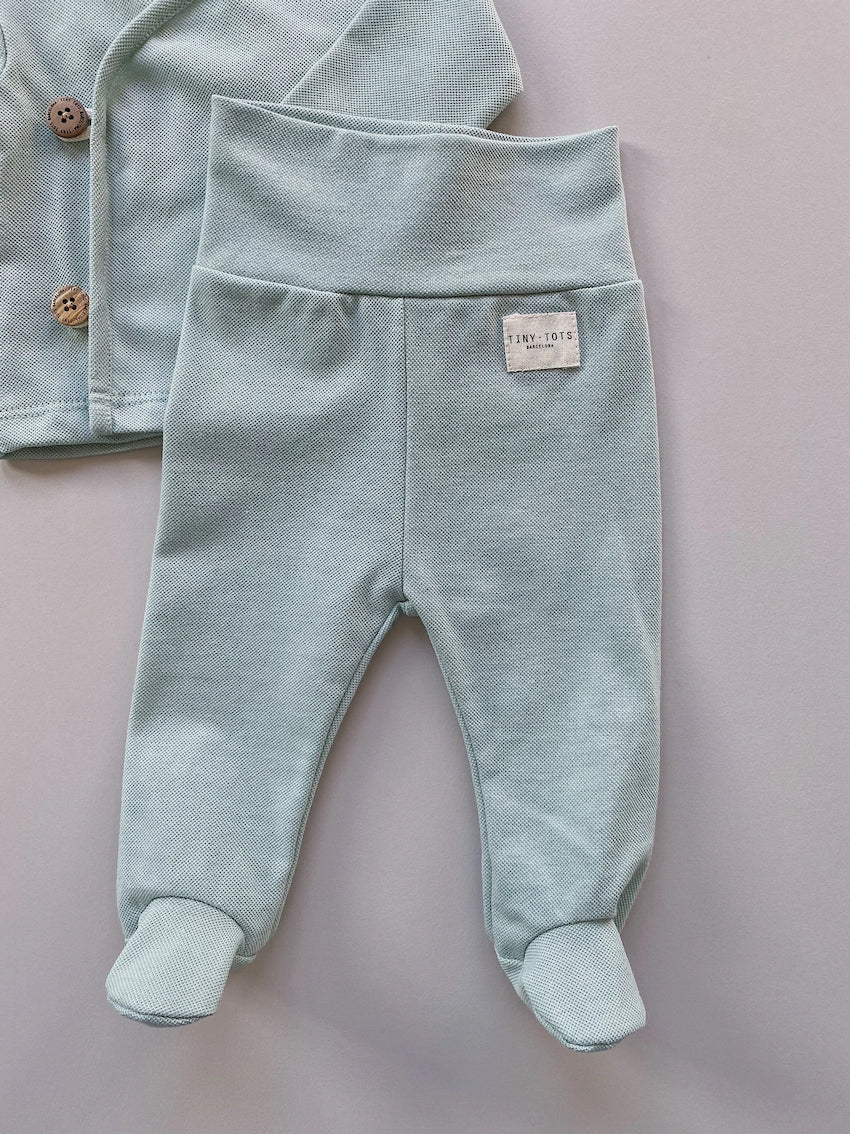 broek met voetjes – TINY TOTS mint green