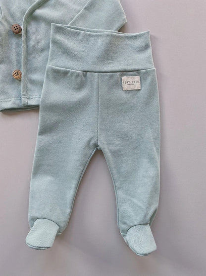 broek met voetjes – TINY TOTS mint green