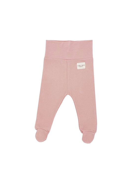 broek met voetjes, bright pink - TINY TOTS
