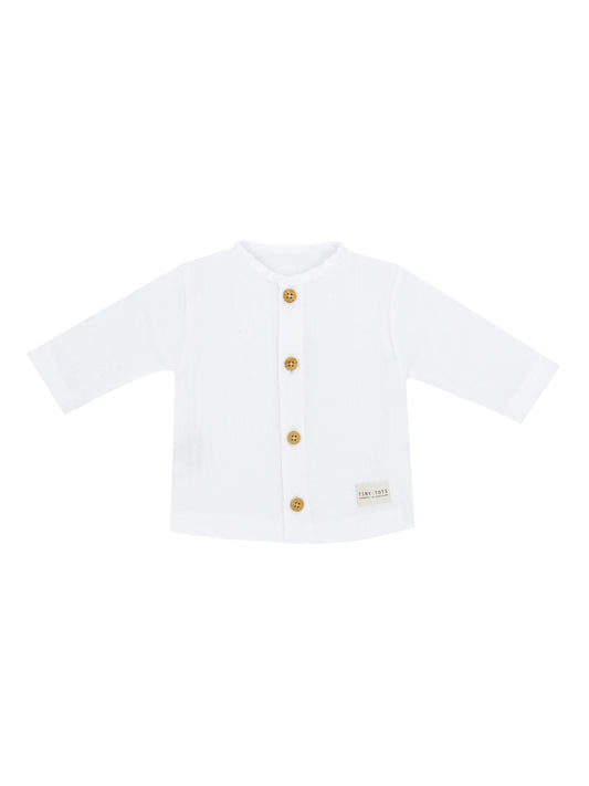 shirt mistflower, optic white - TINY TOTS