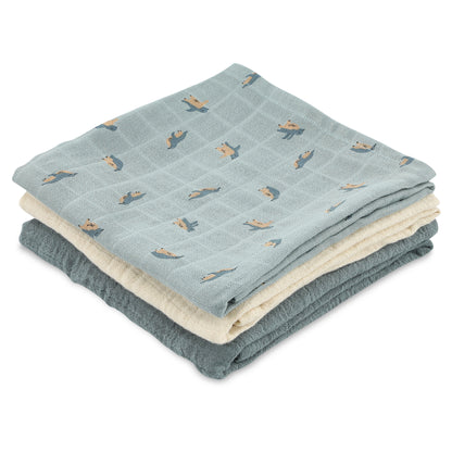 verzorgingsdoek, 3-pack, peppy penguins – TRIXIE