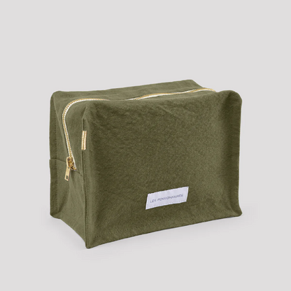 toilettas cube, caper green - LES PENSIONNAIRES