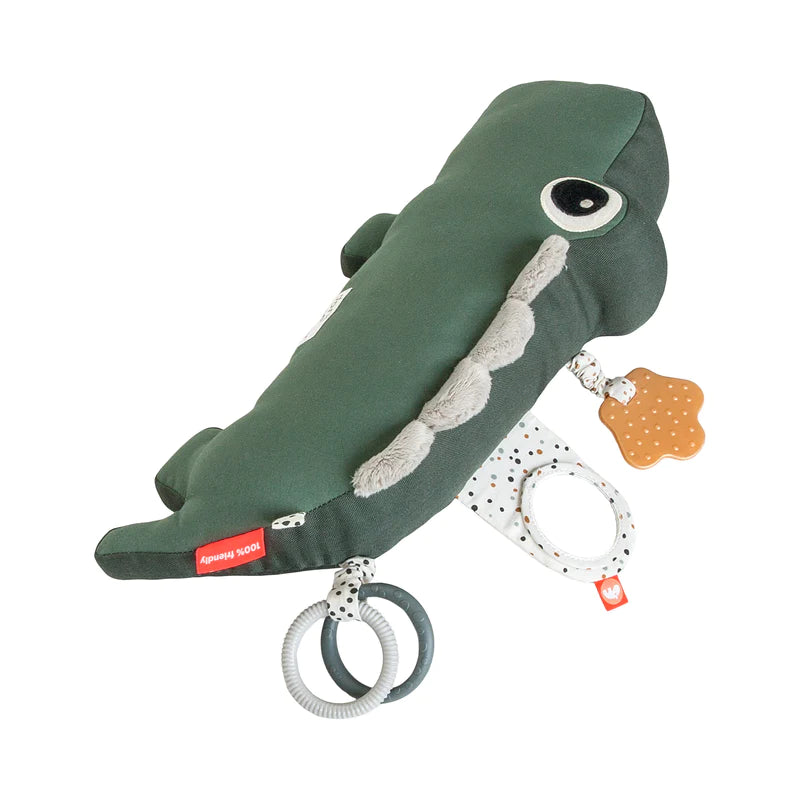 kussen tummy time croco, green - DONE BY DEER