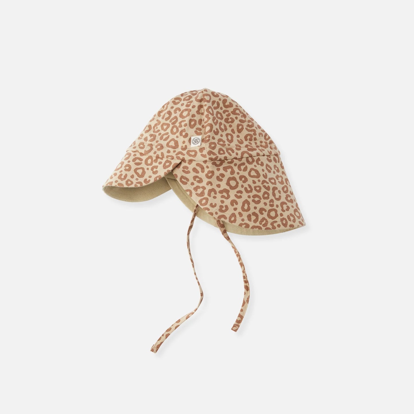 omkeerbaar zonnehoedje UPF 50+, leopard brown/sandy beach - CLOBY