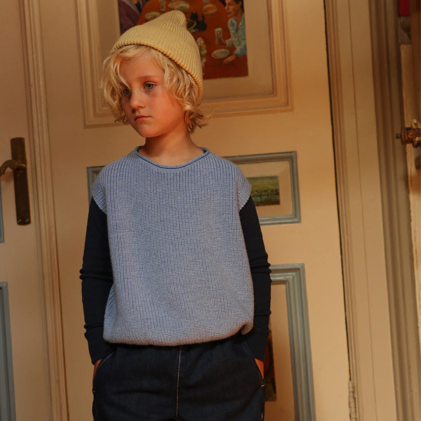 vest harvey, light blue - HVID