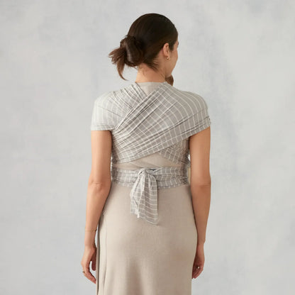 draagdoek aura, grey stripes - ERGOBABY