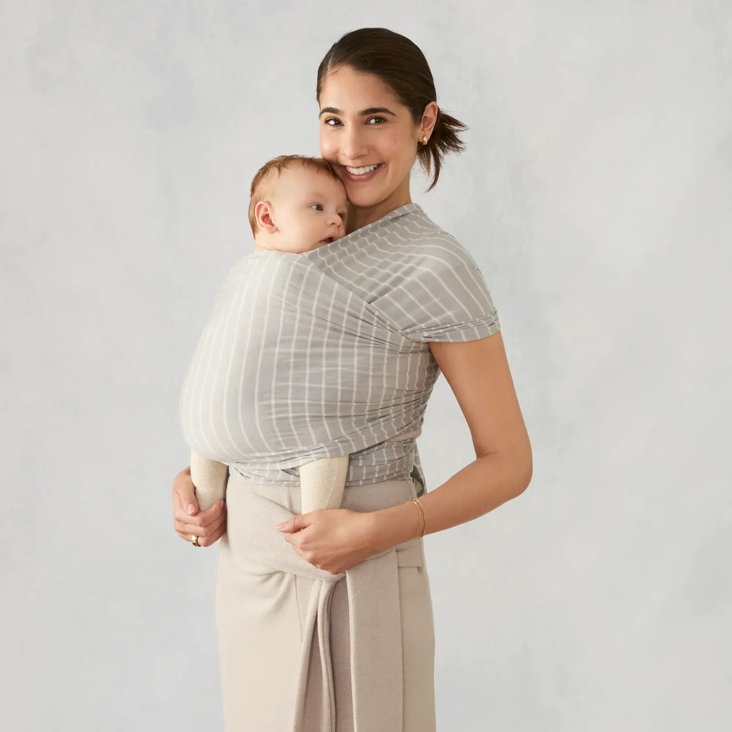 draagdoek aura, grey stripes - ERGOBABY