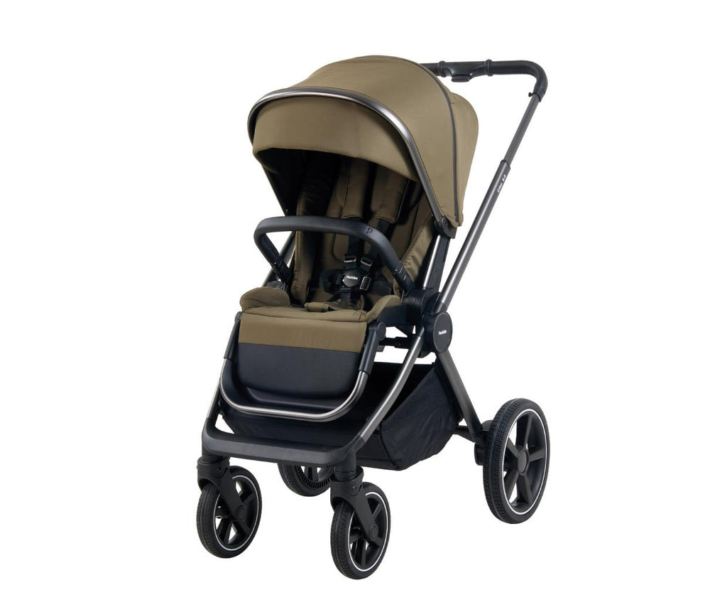 kinderwagen Crios 4.0 + regenhoes, olive - PERICLES