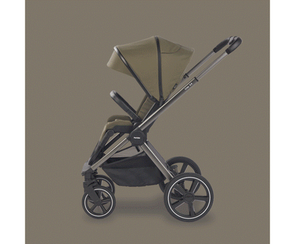 kinderwagen Crios 4.0 + regenhoes, olive - PERICLES
