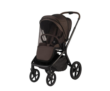 kinderwagen noa + regenhoes, chocolate - PERICLES