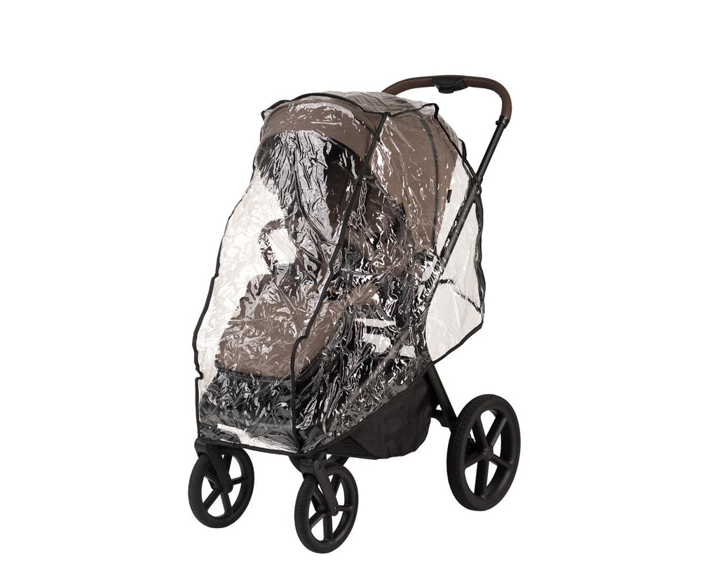 kinderwagen noa + regenhoes, chocolate - PERICLES