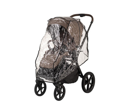 kinderwagen noa + regenhoes, chocolate - PERICLES