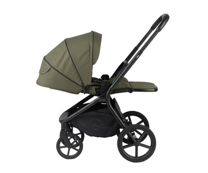 kinderwagen noa + regenhoes, olive - PERICLES