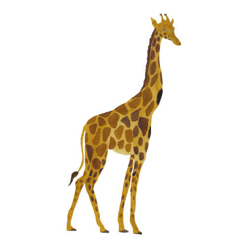muursticker giraffe, geel - THAT'S MINE