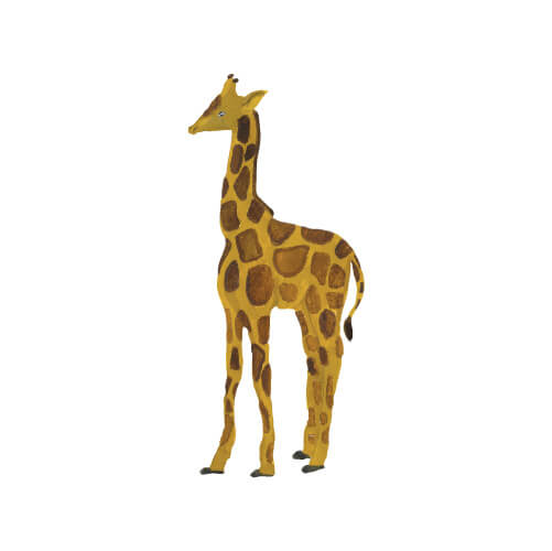 muursticker giraffe baby, geel - THAT'S MINE