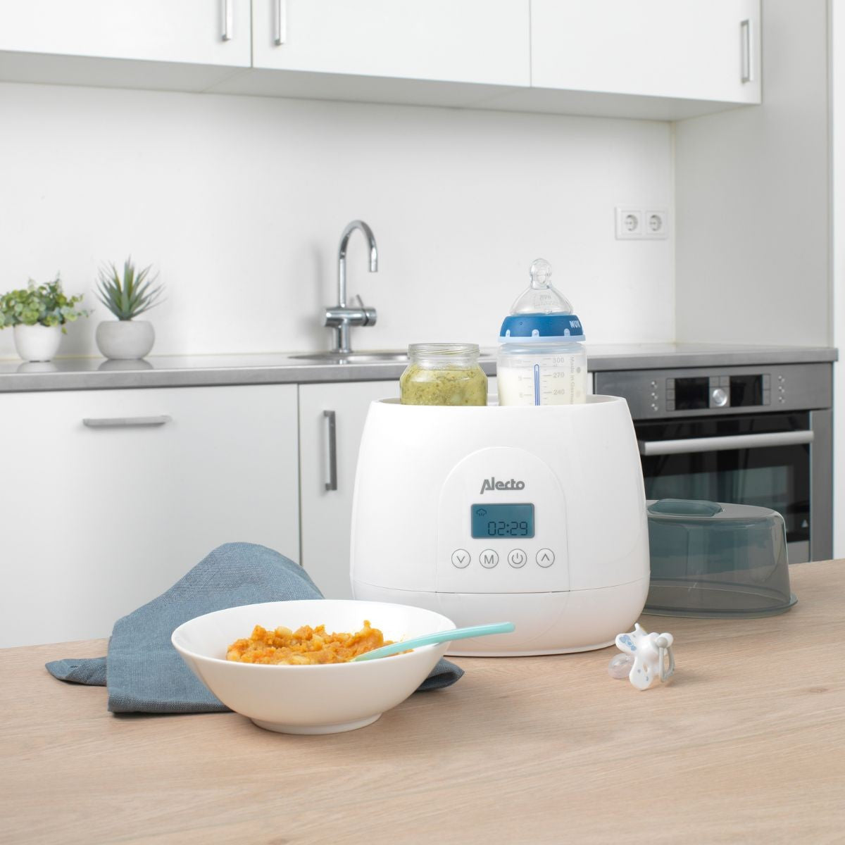 flesverwarmer twin, wit - ALECTO