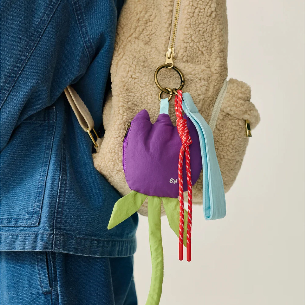bag charm, tulip - STUDIO NOOS