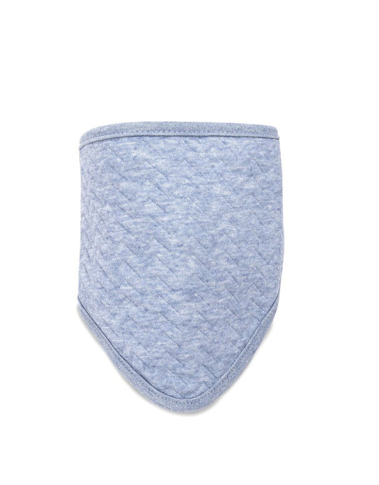 kwijlslabbetje, chevron denim blue - POETREE KIDS