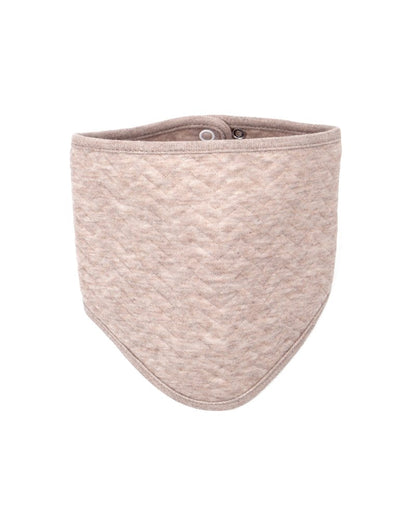 kwijlslabbetje, chevron light camel - POETREE KIDS