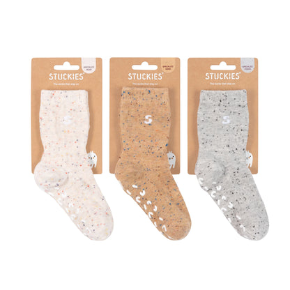 sokken, 3-pack 6-12mnd., confetti - STUCKIES