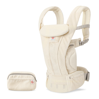 draagzak omni deluxe, mesh cloud white - ERGOBABY