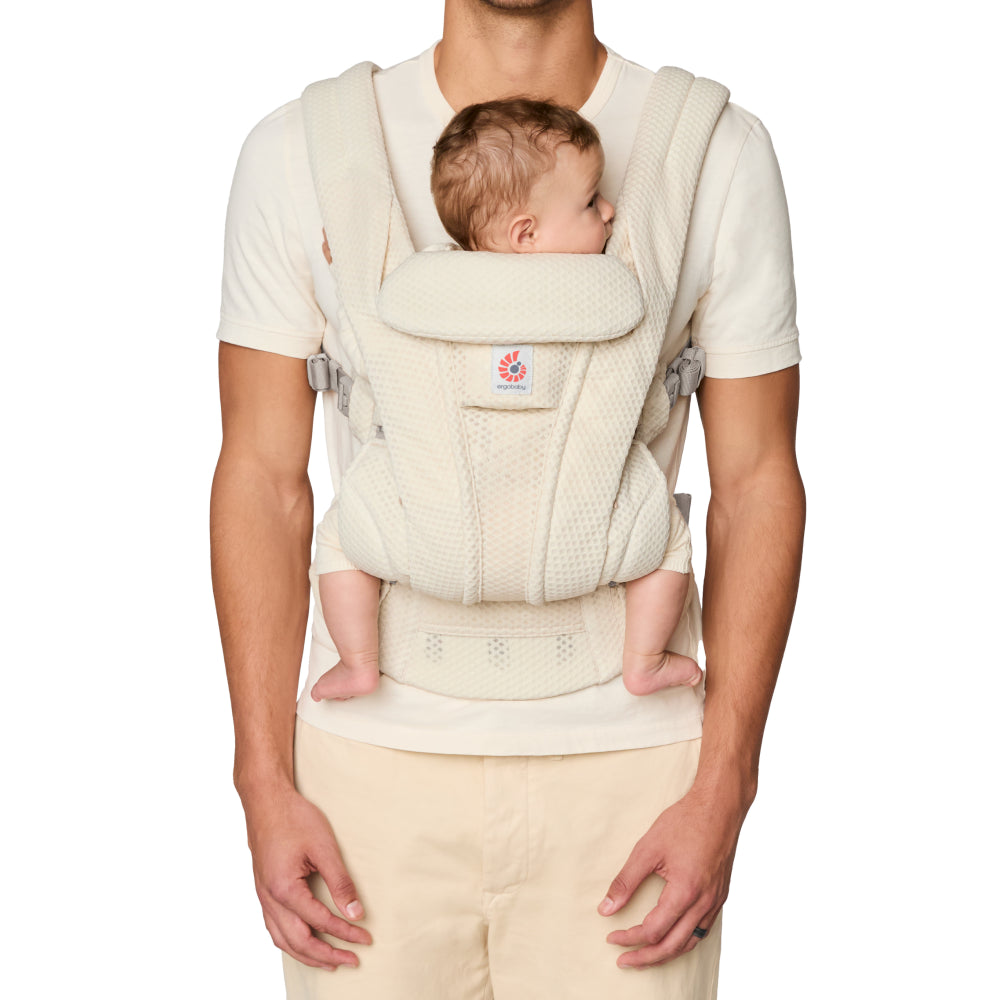 draagzak omni deluxe, mesh cloud white - ERGOBABY